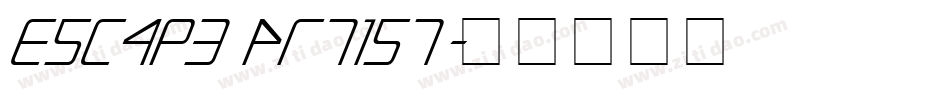 Escape Artist字体转换